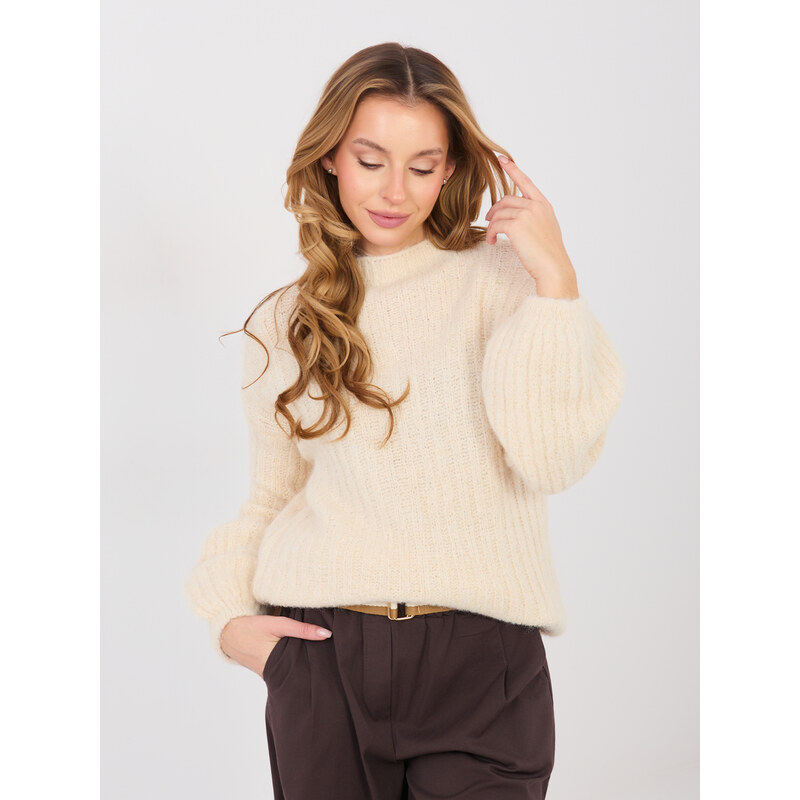 Italy Moda Svetrový pulóver svetlo béžový 67580779