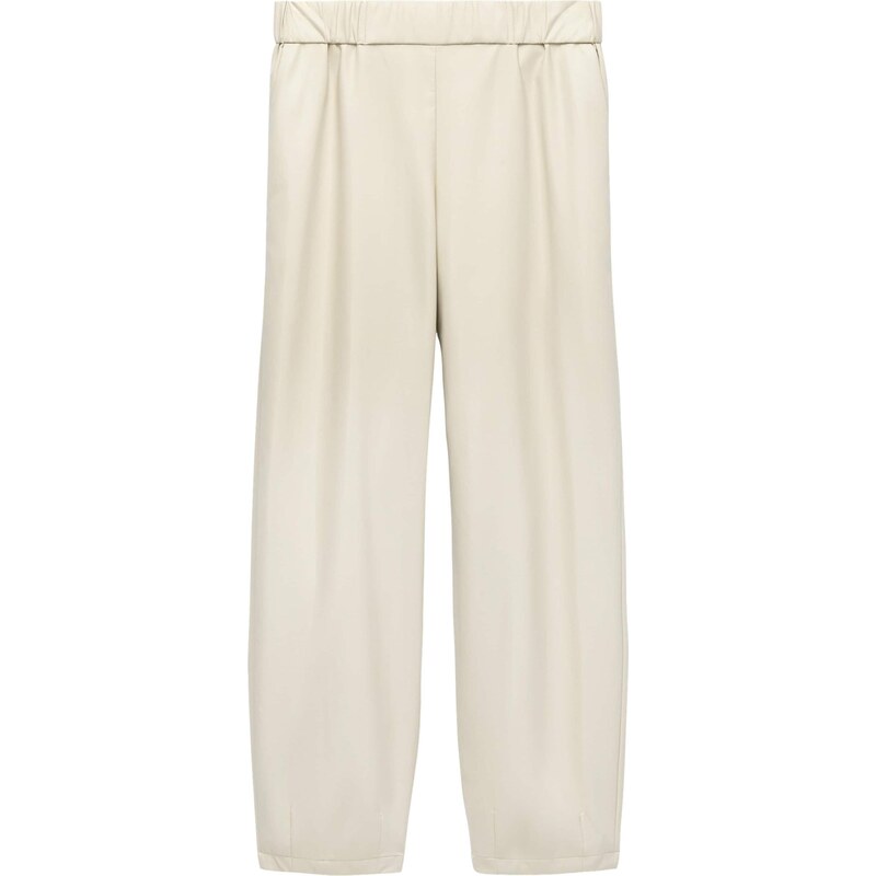 Adolfo Dominguez Plisované nohavice krémová 67586059