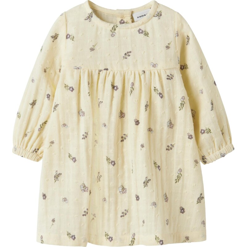 NAME IT Šaty NBFDorothea pastelovo žltá / zelená / tmavofialová / 67586174