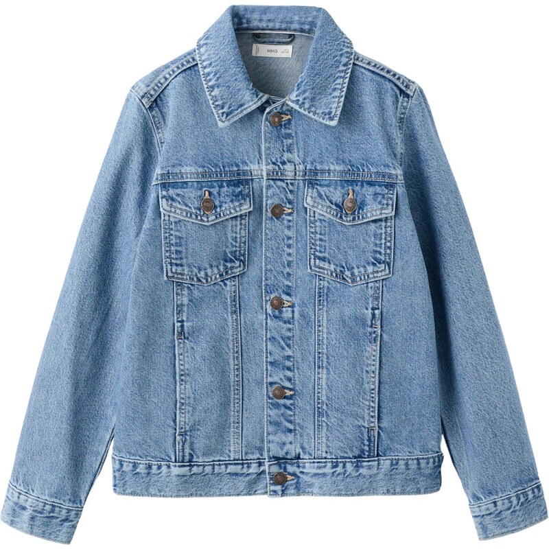 MANGO KIDS Prechodná bunda John modrá denim 67586065