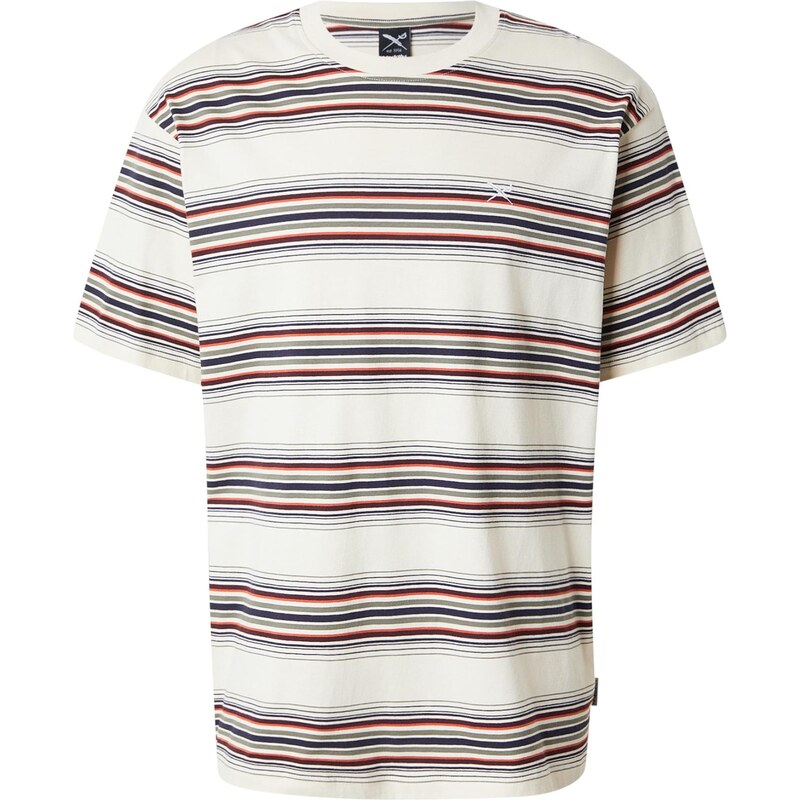 Iriedaily Tričko Rayas námornícka modrá / tmavošedá / bordová / biela 67586093