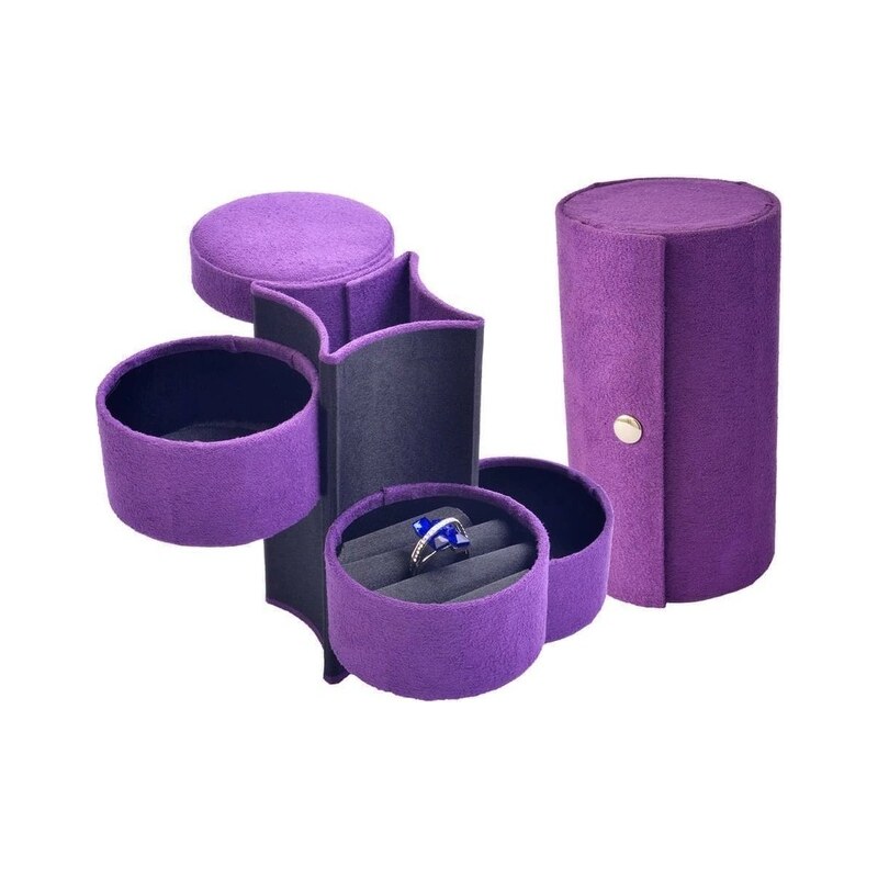 JK Box Fialová cestovná šperkovnica SP-885/A6 67583220