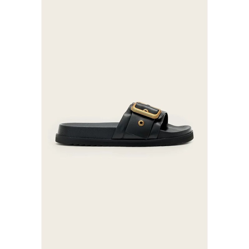 Kožené šľapky AllSaints Ellie Western Sandals 67595571