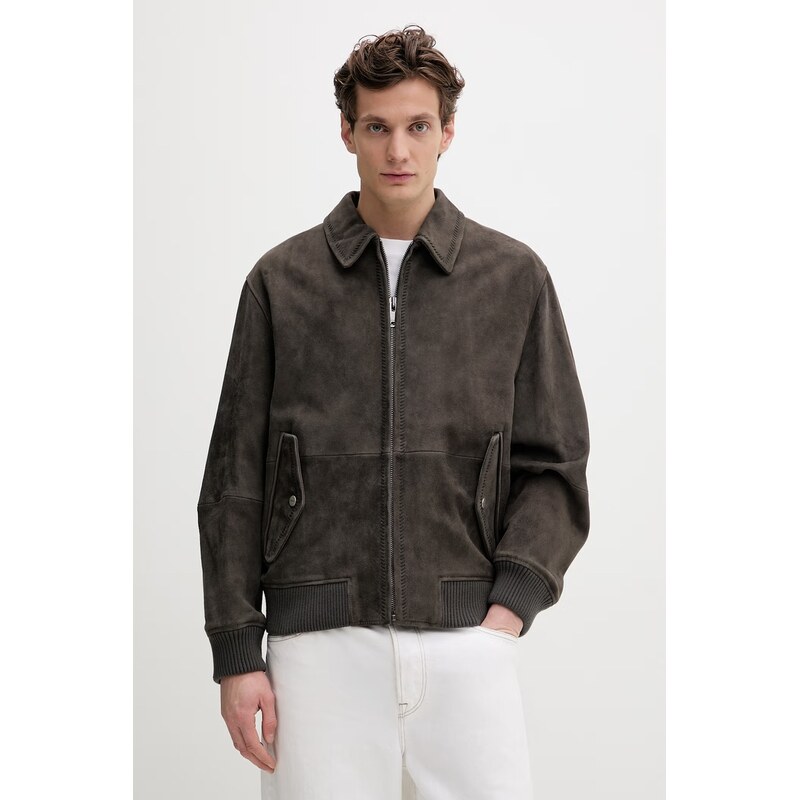 Semišová bunda HUGO Lemai 67595504