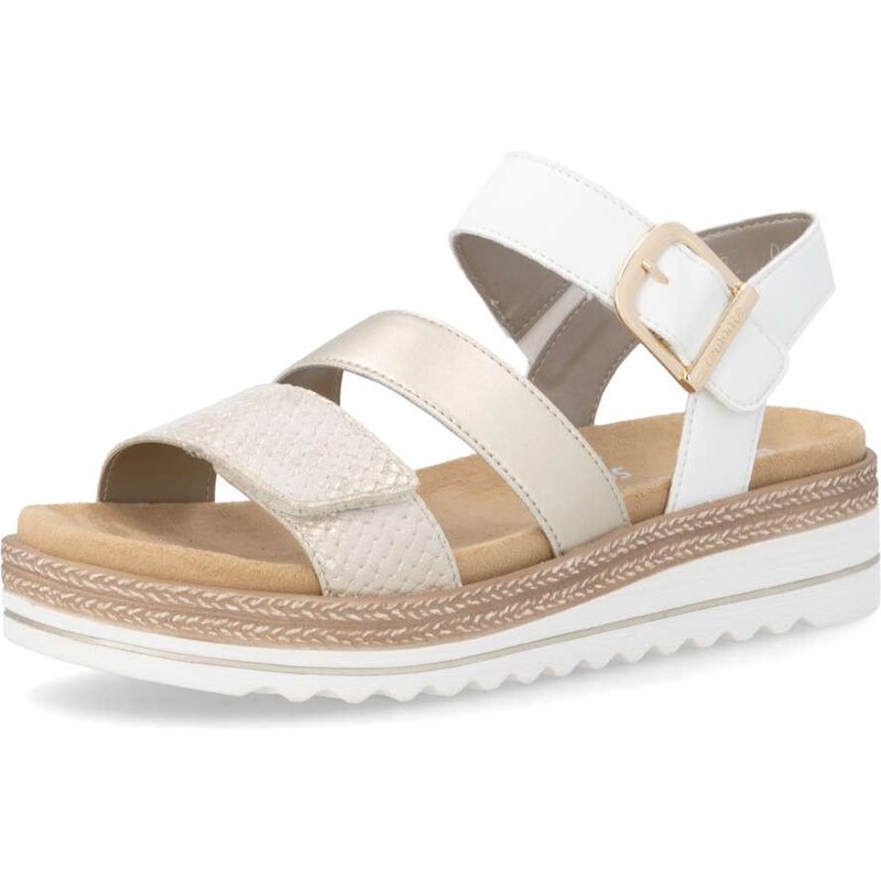 RIEKER Dámske sandále REMONTE D0Q55-92 zlatá S6 67589467