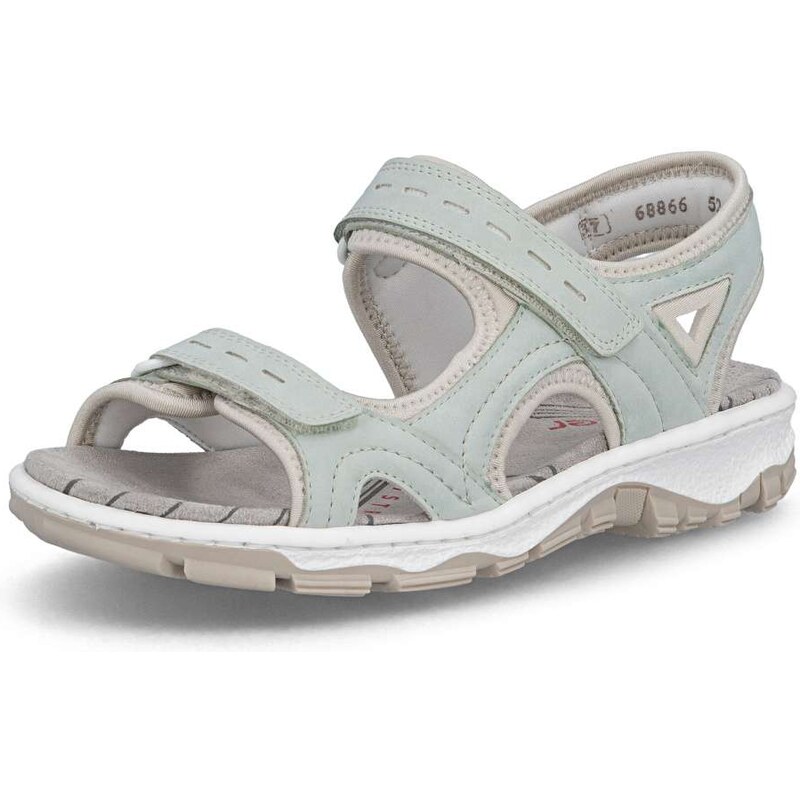 Dámske sandále RIEKER 68866-52 zelená S6 67589471