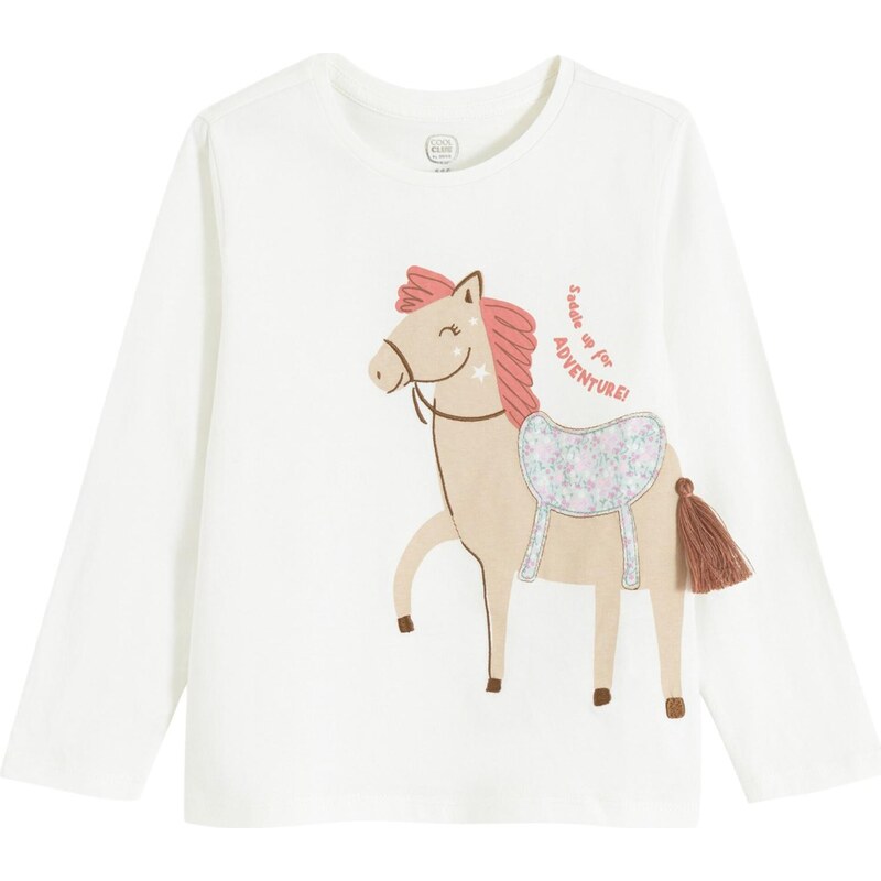 Cool Club Tričko svetlomodrá / hnedá / kapučíno / biela 65895343