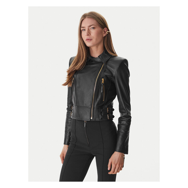 Kožená bunda Elisabetta Franchi 67589747