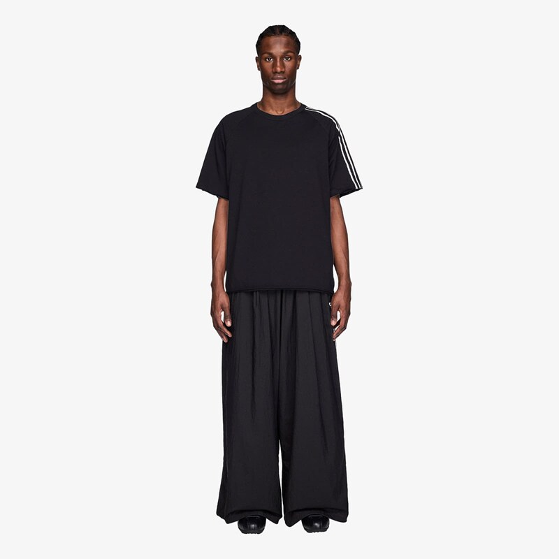Tepláky Y-3 Raw Edge 3 Stripes Wide Tracksuit Bottoms Black M 67589855