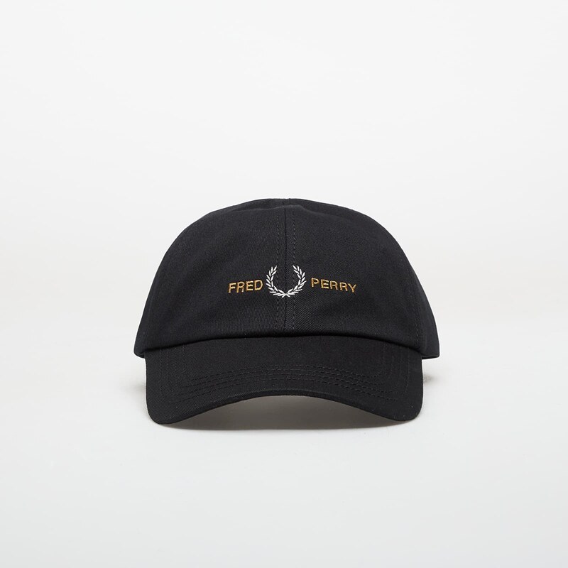 Čiapka FRED PERRY Flp Twill Cap Black Universal 67589890