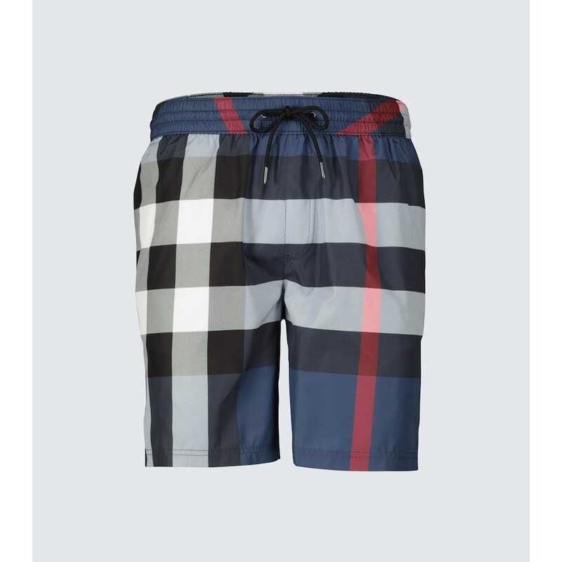 Burberry Large check-printed swim shorts 68094179