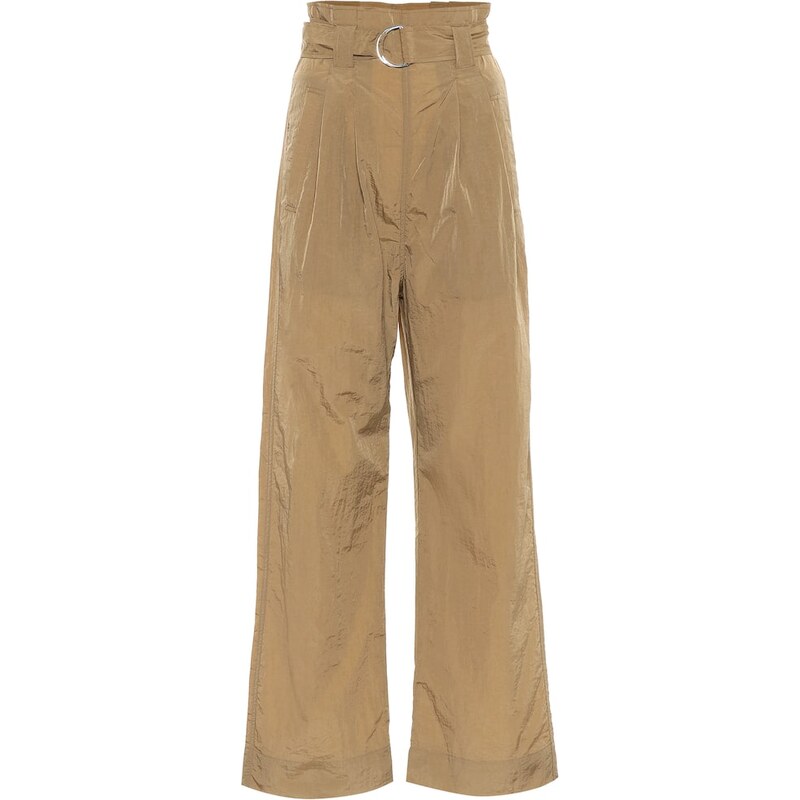 Ganni Tech high-rise straight pants 68057232