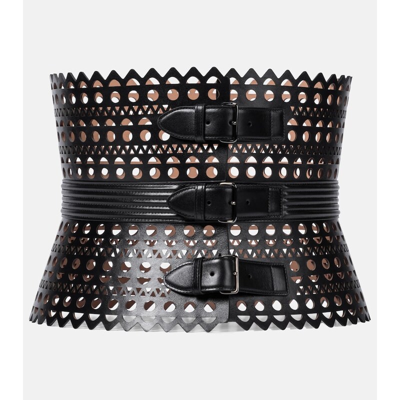 Alaia AlaÃ¯a Vienne leather corset belt 68196803