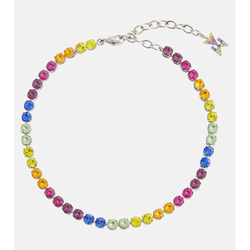 Amina Muaddi Tennis embellished anklet 68041402