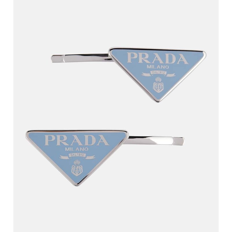 Prada Symbole hair clip set 68123802