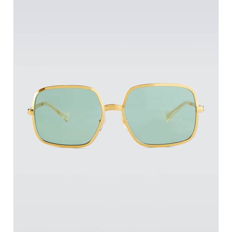 Gucci Square-frame metal sunglasses 68291180