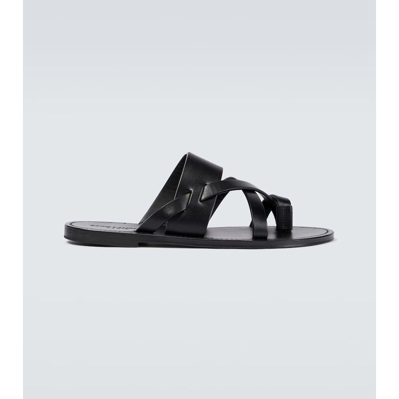 Saint Laurent Culver leather sandals 68179662