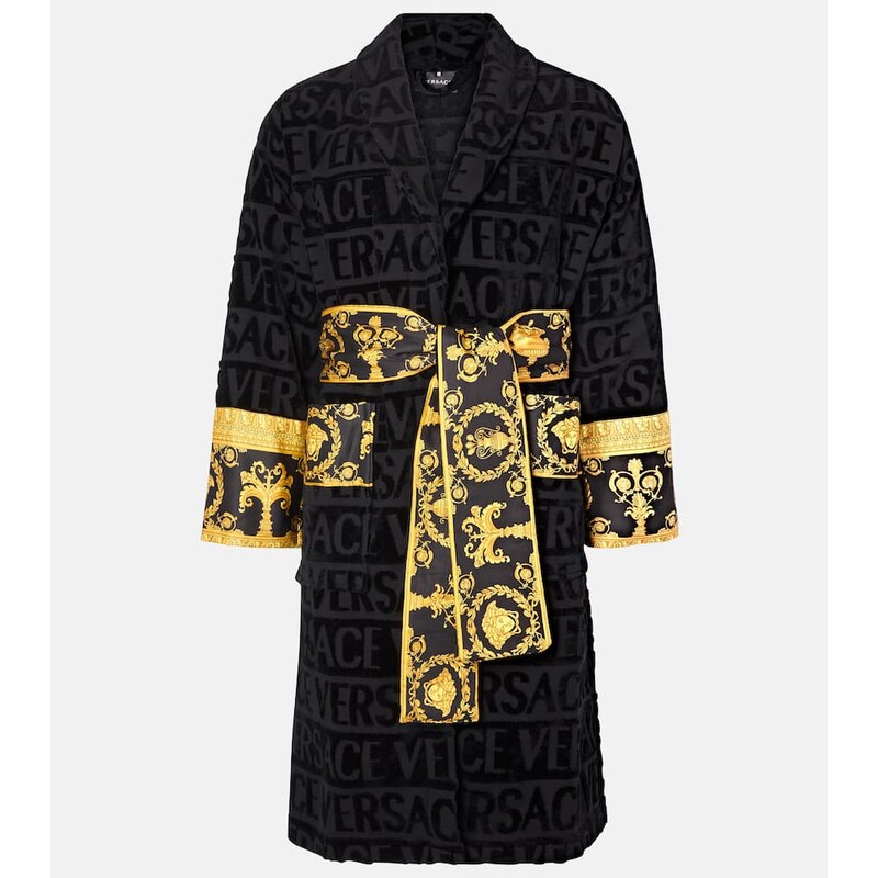 Versace Home Barocco cotton bathrobe 68247929