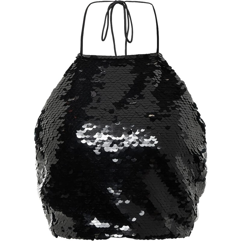 Magda Butrym Sequined halterneck crop top 67988694