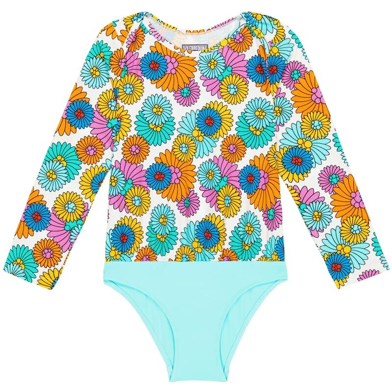 Vilebrequin Kids Marguerites floral rashguard swimsuit 68289893