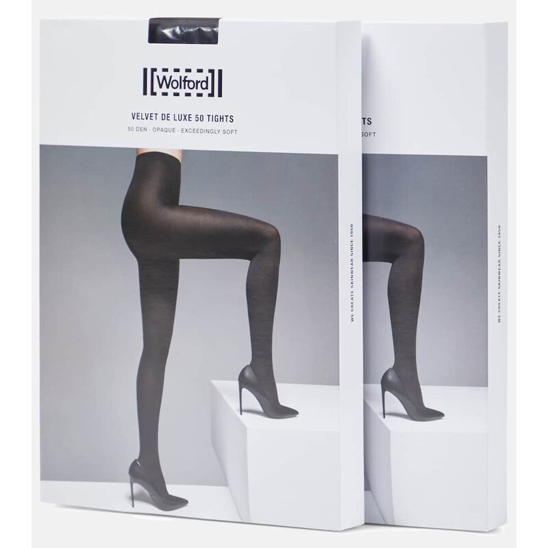 Wolford Velvet De Luxe 50 set of 2 tights 67927367
