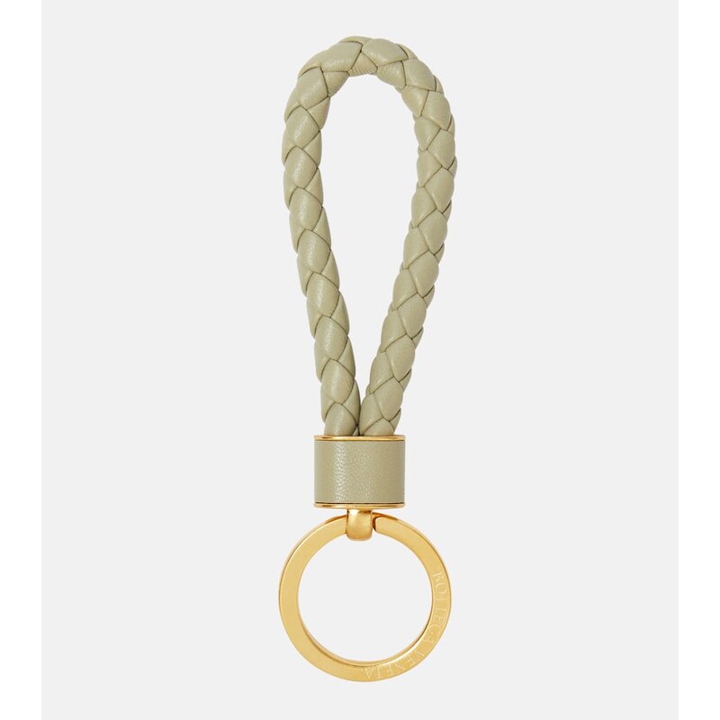 Bottega Veneta Intreccio leather keyring 68062512