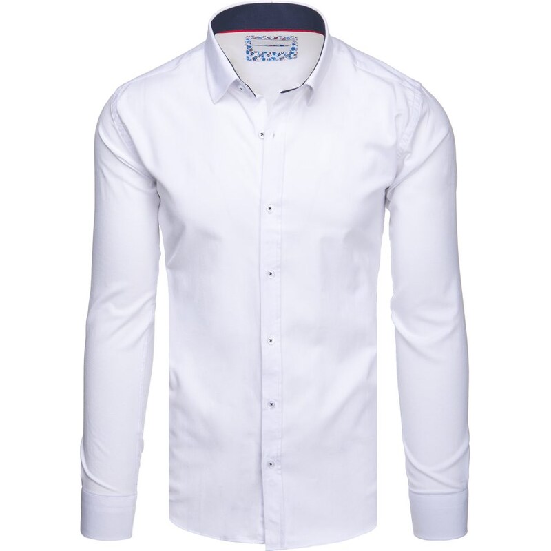 Dstreet Pánska biela elegantná košeľa 67590736