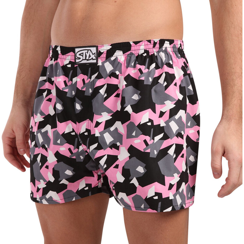 Pánske trenky Styx art klasická guma maskáč hranatý (A1950) 67590753