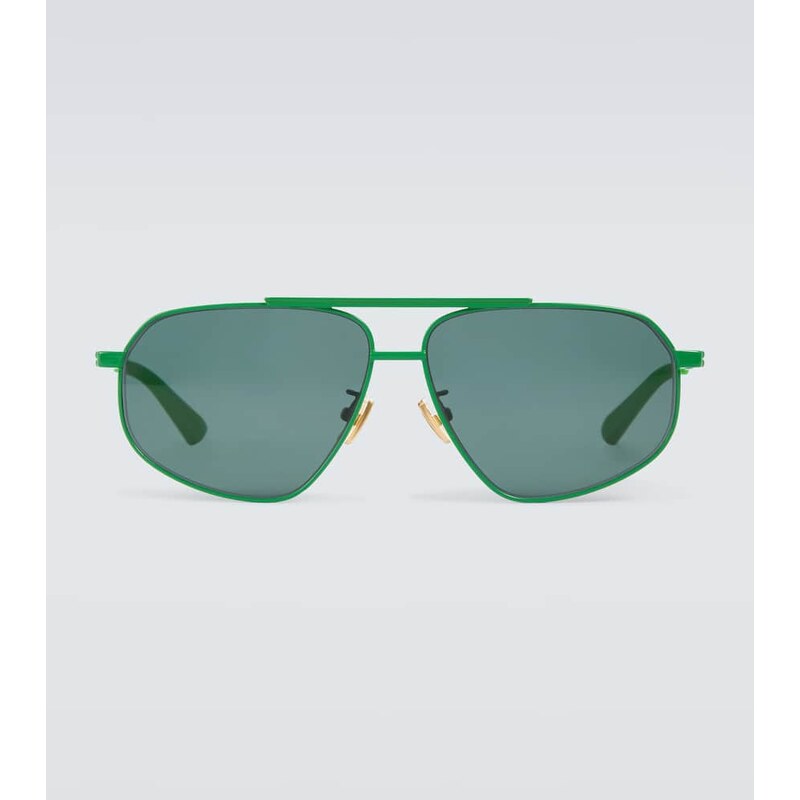 Bottega Veneta Metal-frame aviator sunglasses 68254336