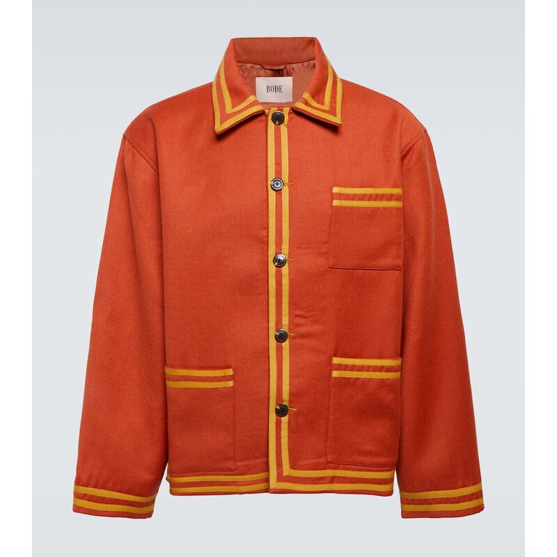 Bode Society Club wool blouson jacket 68078491