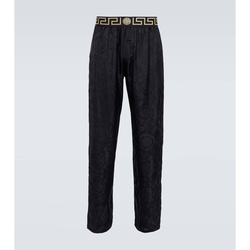 Versace Barocco silk twill pajama bottoms 68196753