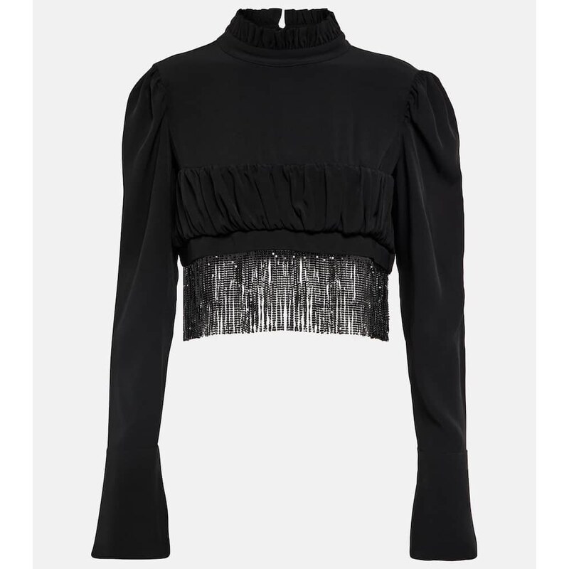 Rabanne Embellished crop top 68373093