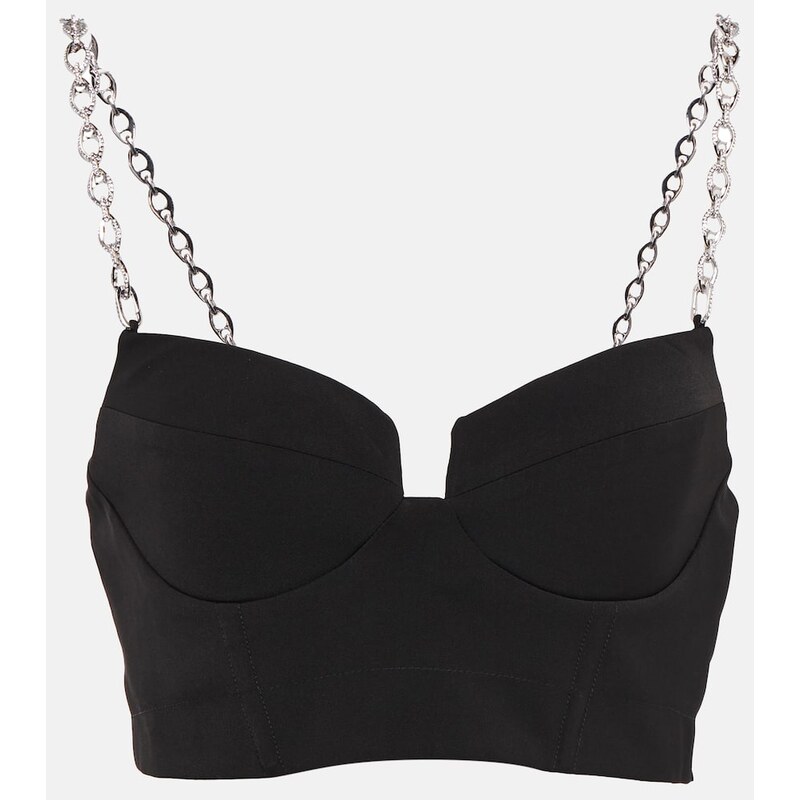 Simkhai Trina embellished crop top 68062629