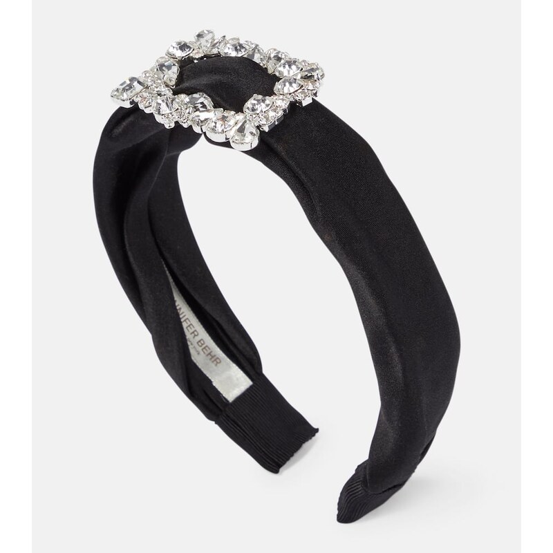 Jennifer Behr Elise embellished silk headband 68036437