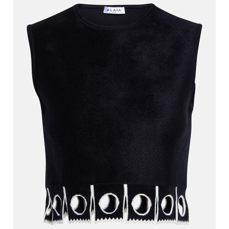 Alaia AlaÃ¯a Sleeveless cropped top 68271387