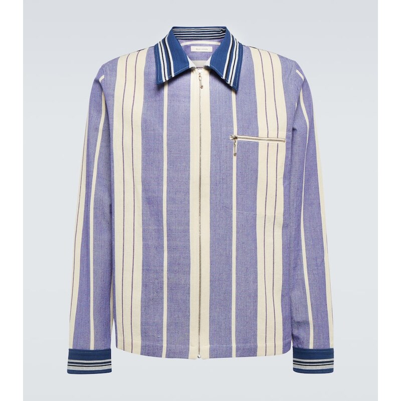 Wales Bonner Atlantic striped cotton twill jacket 68112807