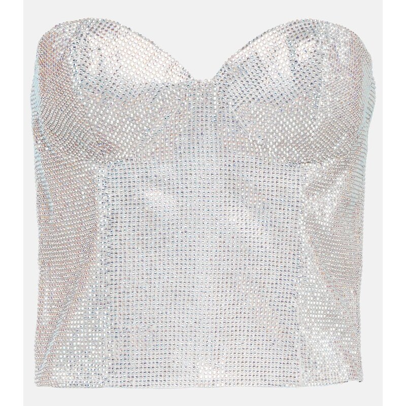 Costarellos Embellished bustier top 68309107