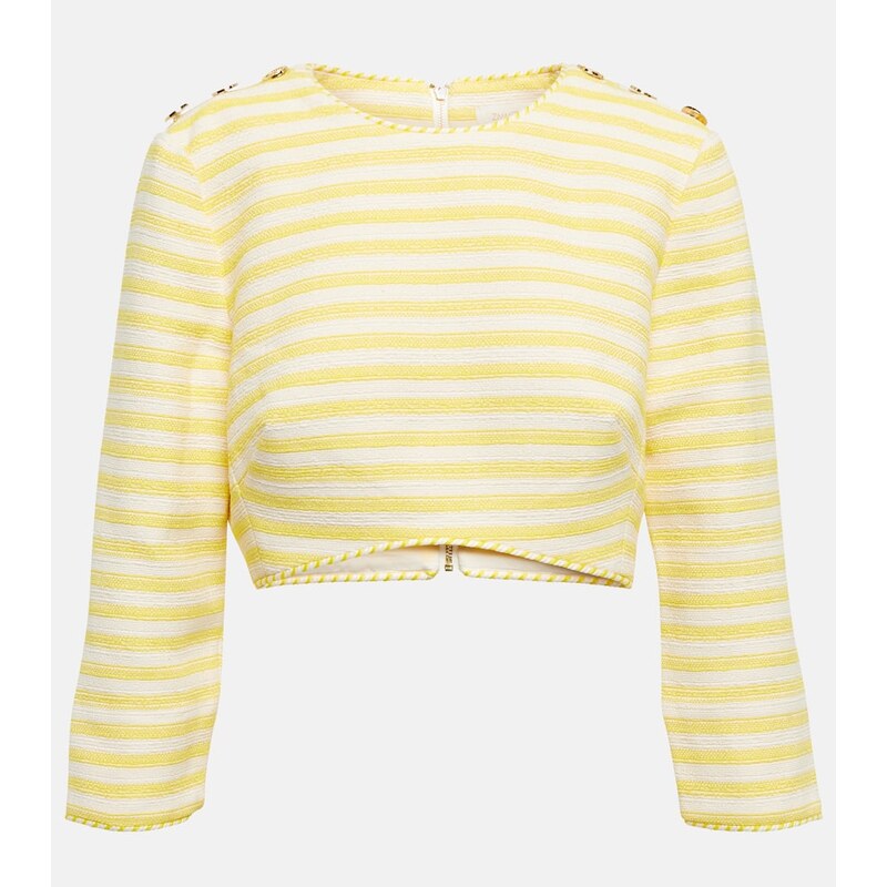 Zimmermann Hide Tide striped crop top 68315739