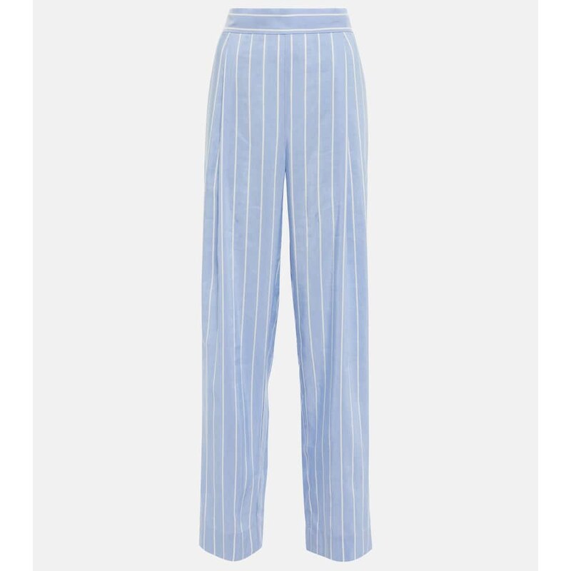 Vince Striped high-rise wide-leg pants 68131466