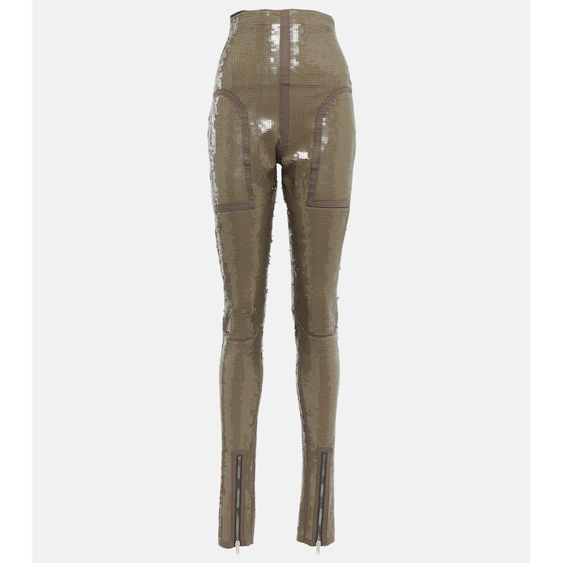 Rick Owens Dirt Waist embellished leggings 68047182