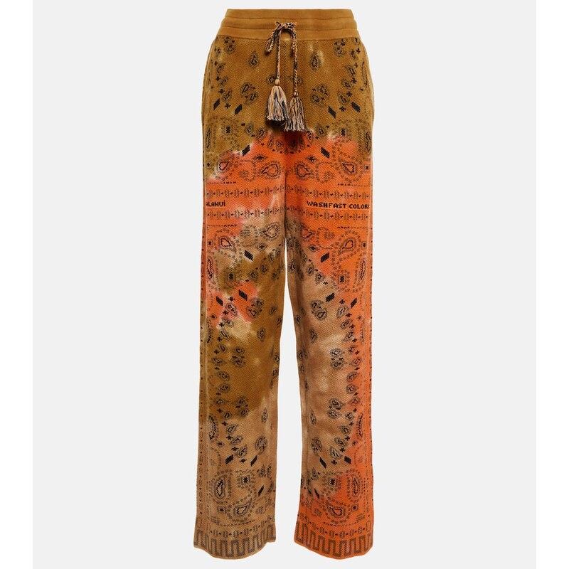 Alanui Bandana tie-dye cotton piquà pants 68120282