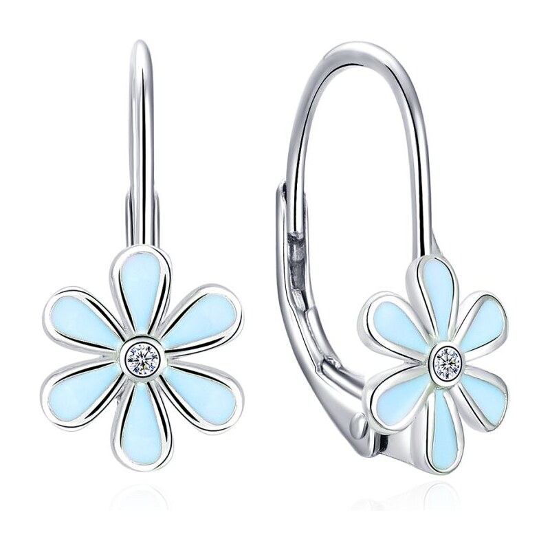 MOISS Visiace strieborné náušnice Kvetina E0000555 67590950