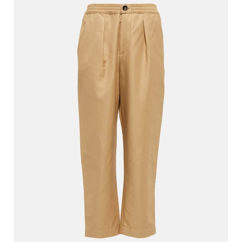 Marni Cropped high-rise straight pants 68434090