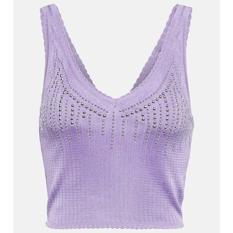 Rabanne Embellished knit top 68395465