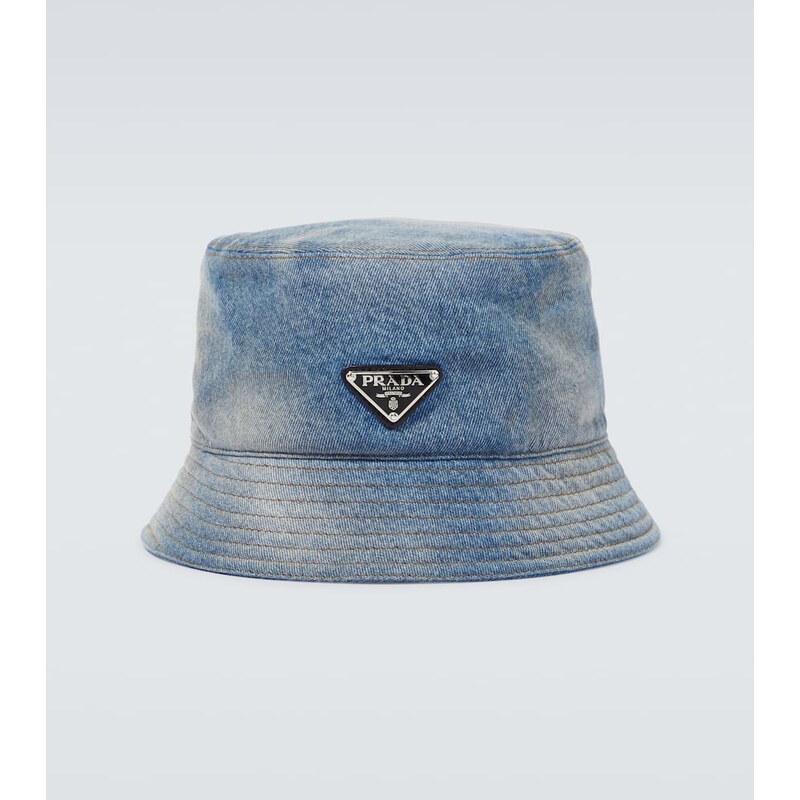 Prada Logo denim bucket hat 68292380