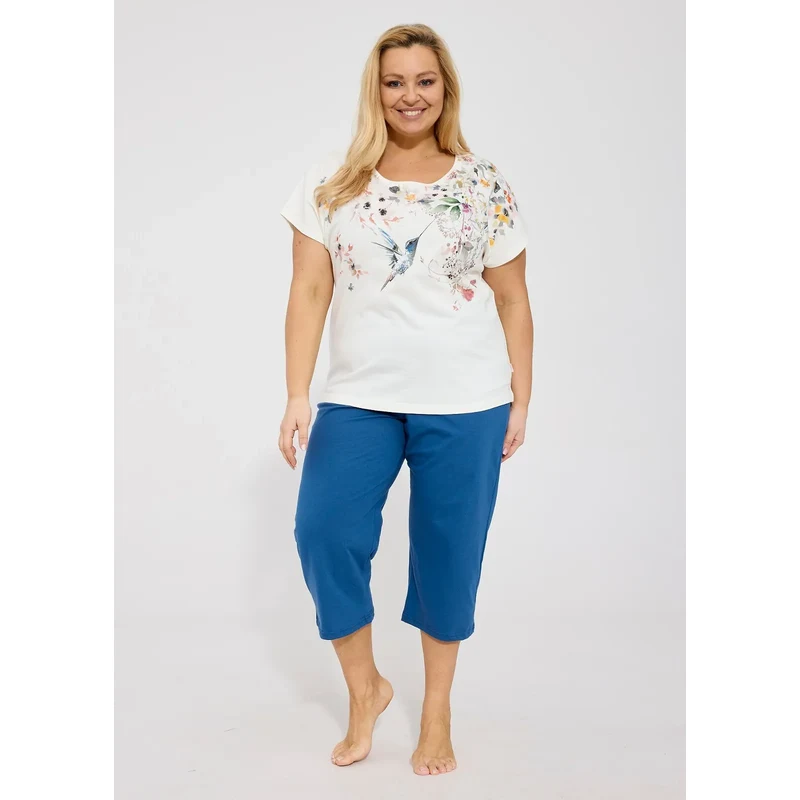 Dámske pyžamo Cornette 369/345 Floris 3XL-5XL 67590931