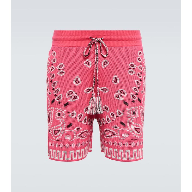 Alanui Bandana cotton-blend piquÃ shorts 68036365