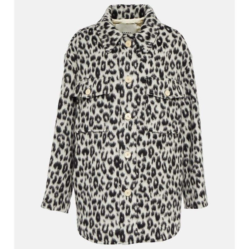 Isabel Marant Odelino leopard-print virgin wool jacket 67947816