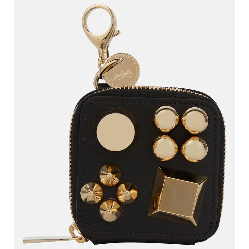 Christian Louboutin Embellished leather waste bag holder 68304025