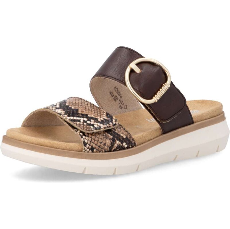 RIEKER Dámske šľapky REMONTE D2K57-25 hnedá S6 67590963